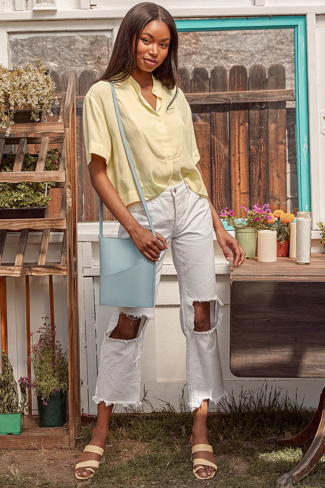 Get Started Yellow Button-Up Crop Top | Lulus (US)