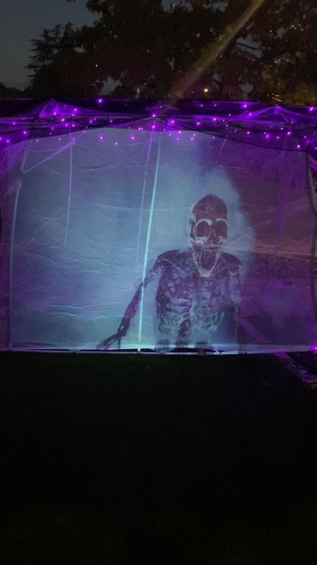 Halloween projection screen and Projector. The projector has a coupon right now for 50% off. 

#LTKparties #LTKxPrime #LTKHalloween
