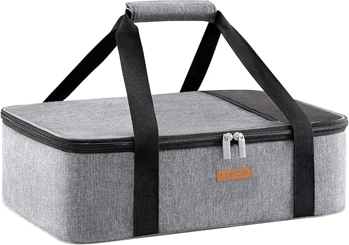 LUNCIA Insulated Single Decker Casserole Carrier, Lasagna Lugger Tote Keeps Food Hot or Cold, The... | Amazon (US)