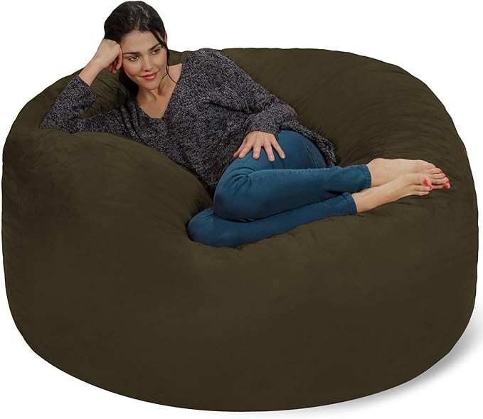 Chill Sack Bean Bag Chair: Giant 5' Memory Foam Furniture Bean Bag - Big Sofa with Soft Micro Fib... | Amazon (US)