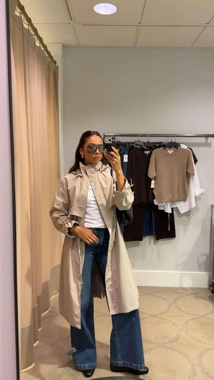 25% off trench coat 🍁🍂 Wearing size S white tee, size S trench coat (comes with a removable vest), jeans fit tts 

fall fashion, fall outfits, nordstrom sale, casual outfit, casual chic outfit, pistola jeans, designer jeans, denim sale, autumn outfits

#LTKSeasonal #LTKSaleAlert