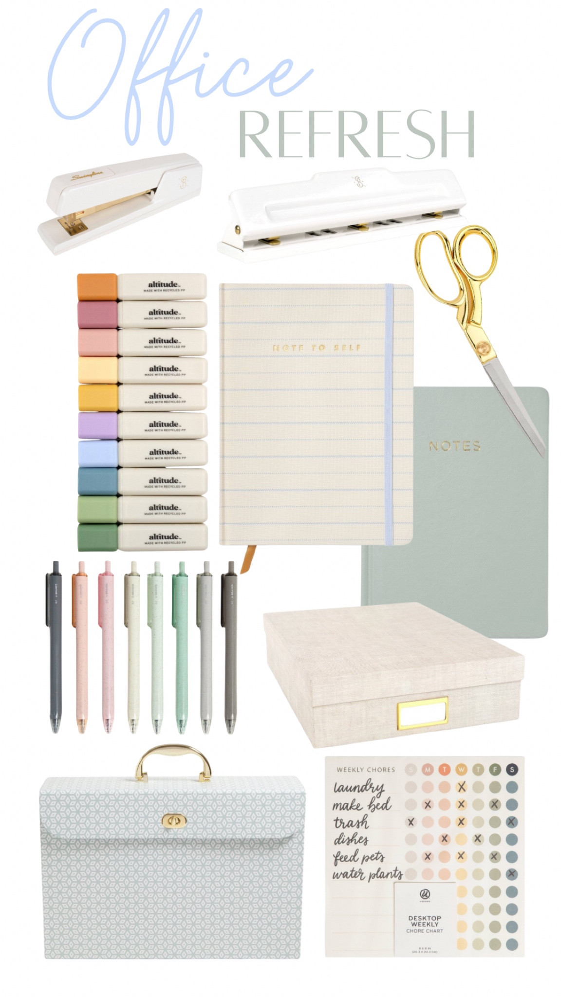 Spring cleaning is here so an office refresh is in order! Here are some target office essentials I found! 
Some of these items would make such cute Mother’s Day gifts as well….just add them to a cute basket or bag!
#mothersday #office #homeoffice #workfromhome #charechart #aesthetic #officeessentials

#LTKGiftGuide #LTKhome #LTKfindsunder50