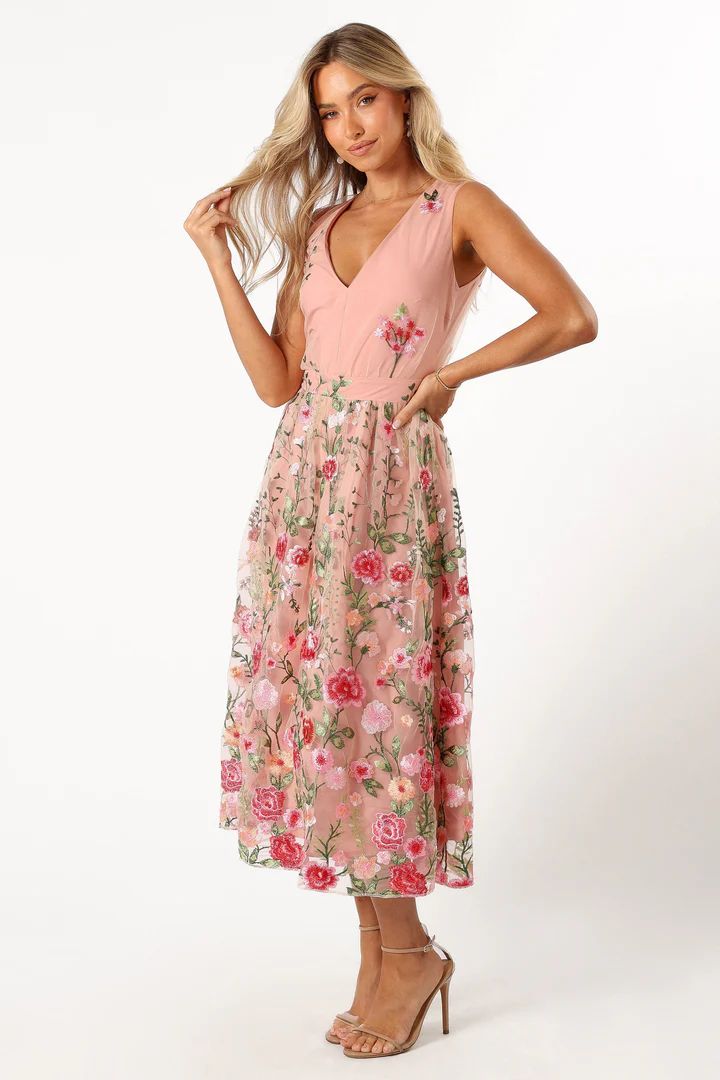 Wonderland Midi Dress - Pink Floral | Petal & Pup (US)
