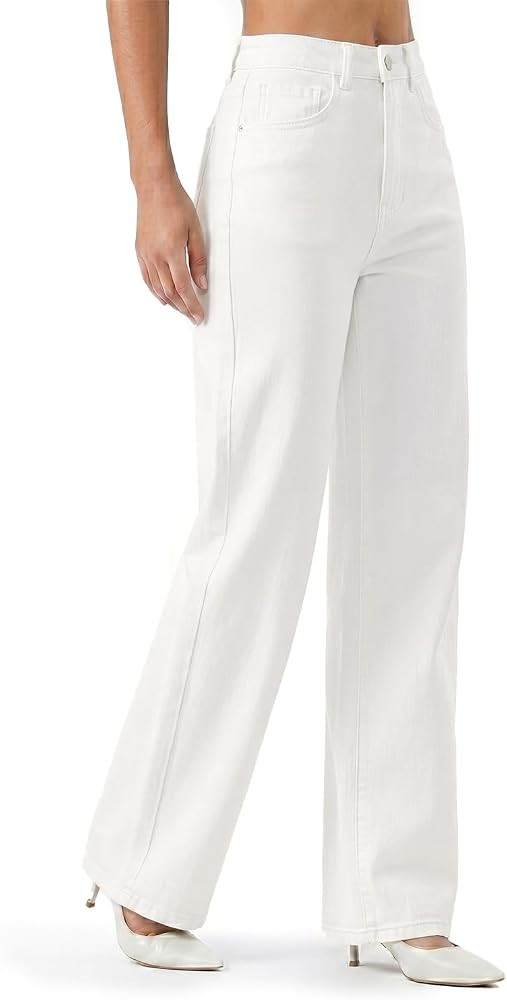 Zylioo Tall Womens Jeans 32/34 Inseam Straight Leg Stretch Denim | Amazon (US)