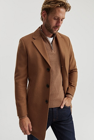 Recycled Wool Crombie | Country Road