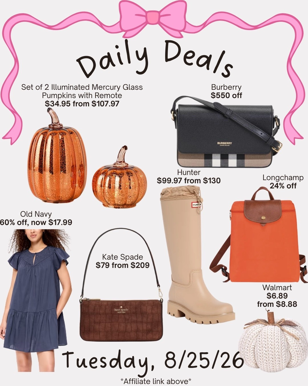 Daily deals

#LTKSeasonal #LTKSaleAlert #LTKootd