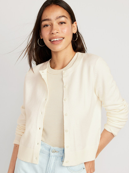 Cropped Cardigan Sweater for Women | Old Navy (US)