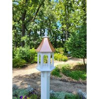 Copper Roof Bird Feeder - Free Shipping Handmade Large Hexagon Vinyl Pvc Gazebo Weather Resistant | Etsy (US)