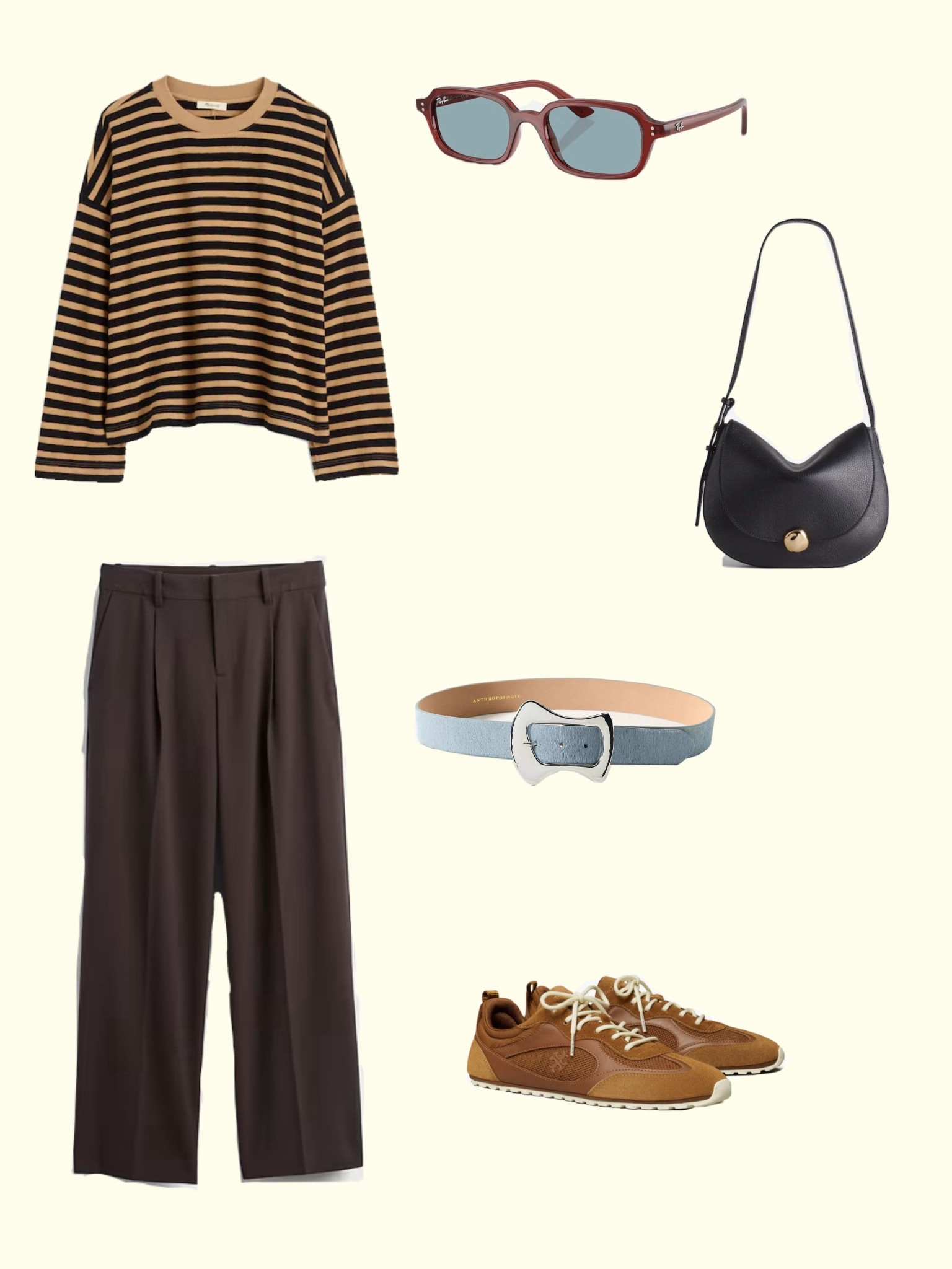 a cozy fall day fit (brown pants)