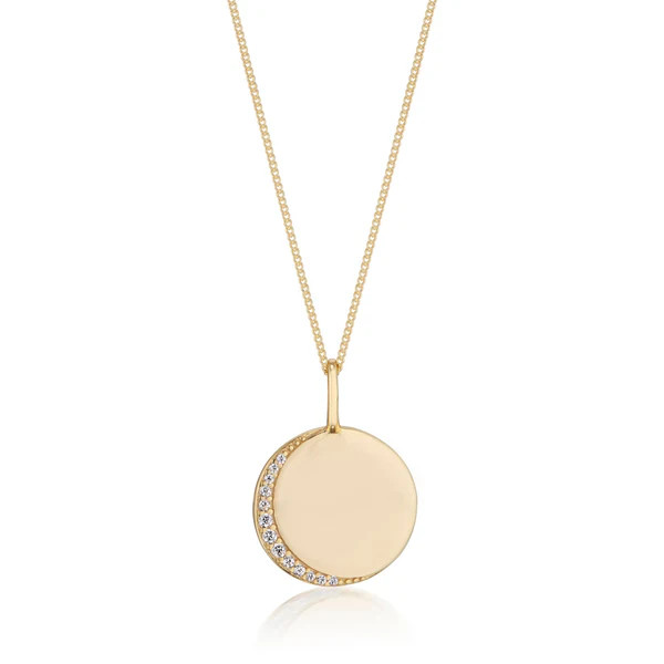 Alice Gold Disc Pendant | elli parr