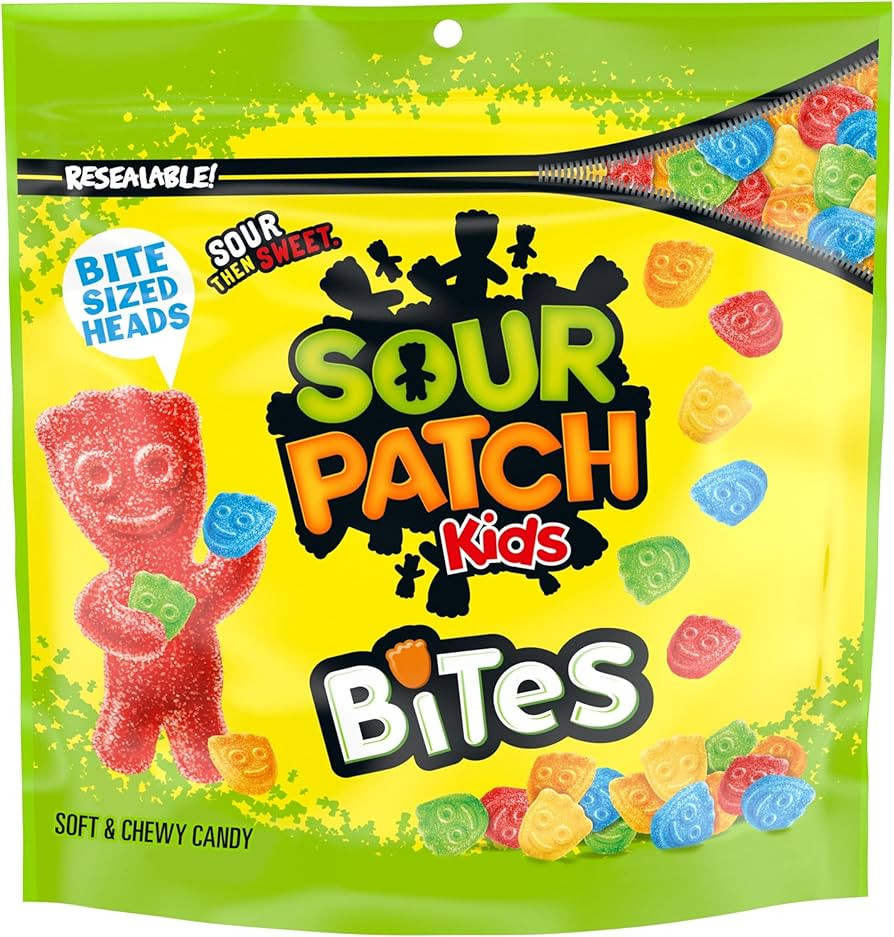 SOUR PATCH KIDS Bites Original Soft & Chewy Candy, 12 oz | Amazon (US)