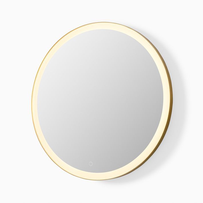 Round Light-Up Vanity Mirror (30") | West Elm (US)