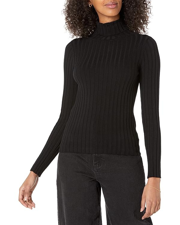 The Drop Women's Amy Fitted Turtleneck Ribbed Sweater | Amazon (US)
