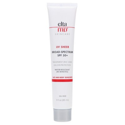 EltaMD UV Sheer Broad-Spectrum SPF 50+ Face and Body Sunscreen 3 oz | Target