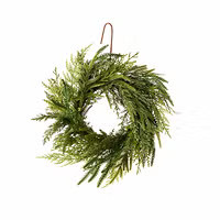 14IN Mini Wreath Juniper/Norfolk Green | The Container Store