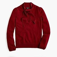 Everyday cashmere tie-neck blouse | J.Crew US