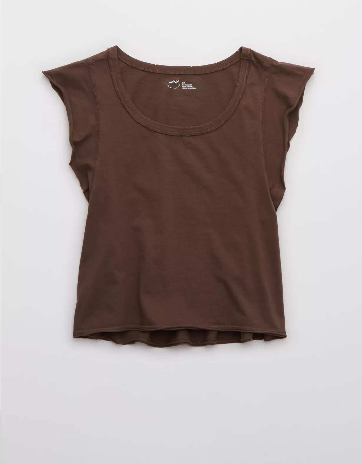 Aerie Flutter Sleeve Baby T-Shirt | American Eagle Outfitters (US & CA)