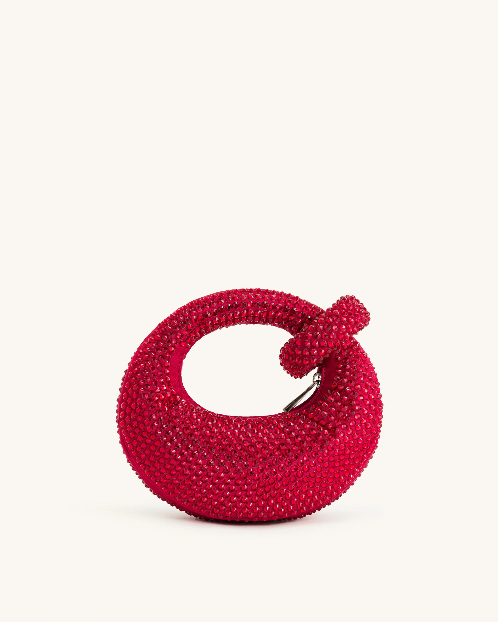 Abacus Artificial Crystal Mini Top Handle Bag - Red | JW PEI US