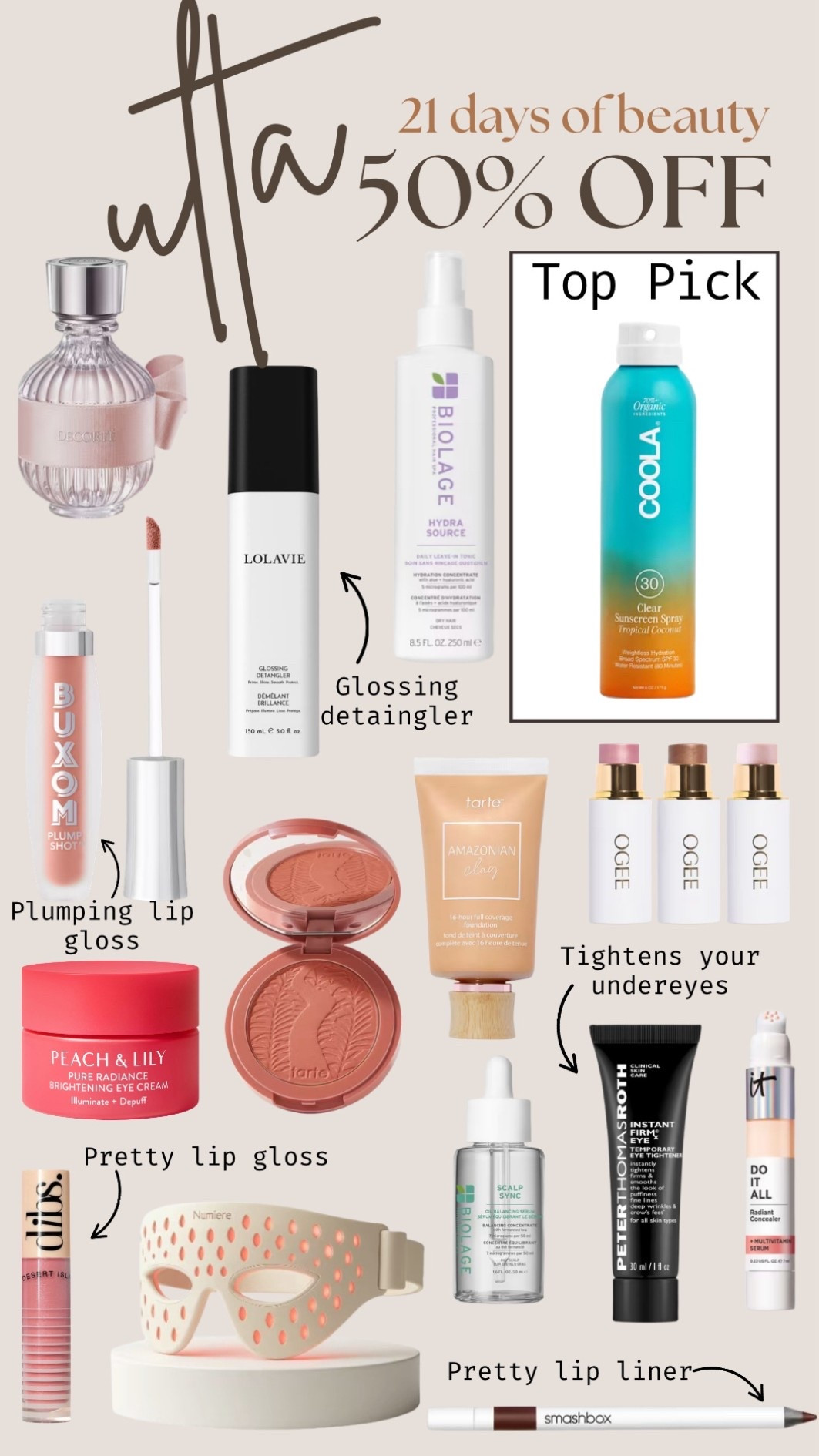 Ulta 50% off deals

#LTKSeasonal #LTKBeauty