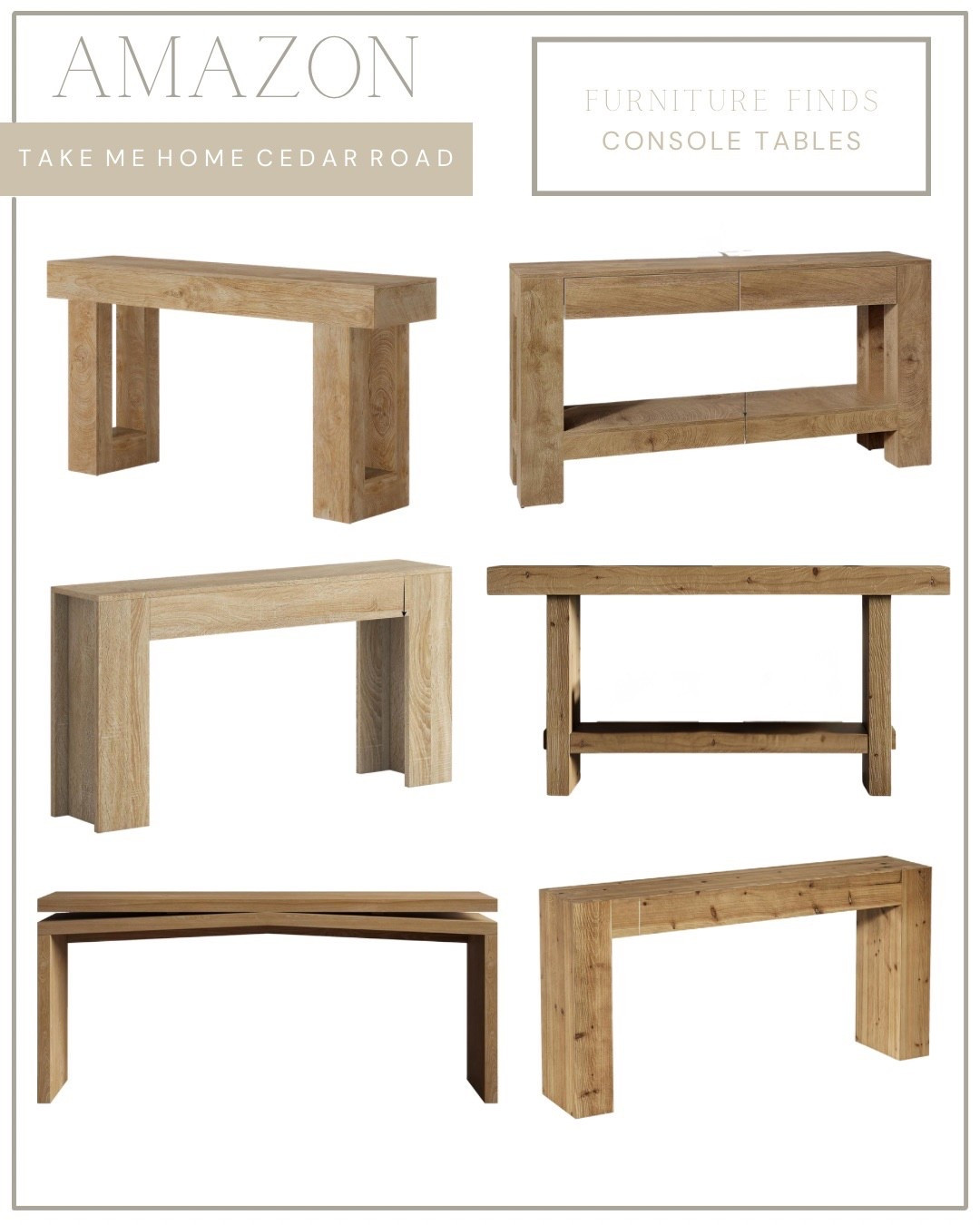 These console tables are priced incredible and are such good designer dupes!! Great reviews with pictures.

Console table, sofa table, entryway table 

#LTKSaleAlert #LTKFindsUnder100 #LTKHome