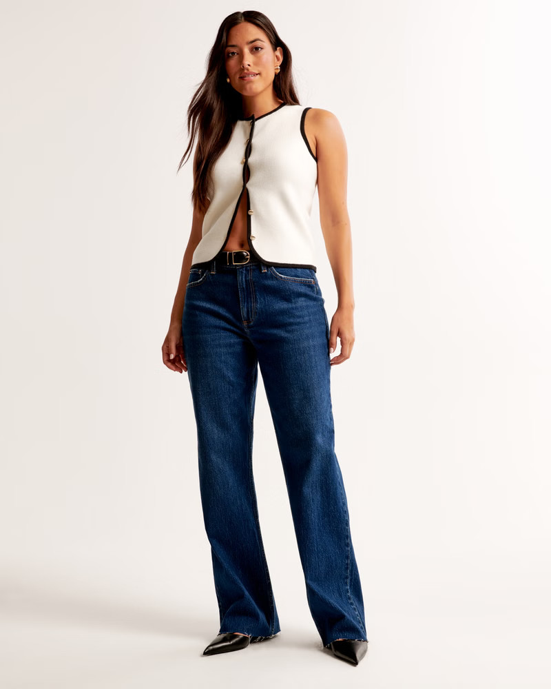 Curve Love Low Rise Baggy Jean | Abercrombie & Fitch (US)