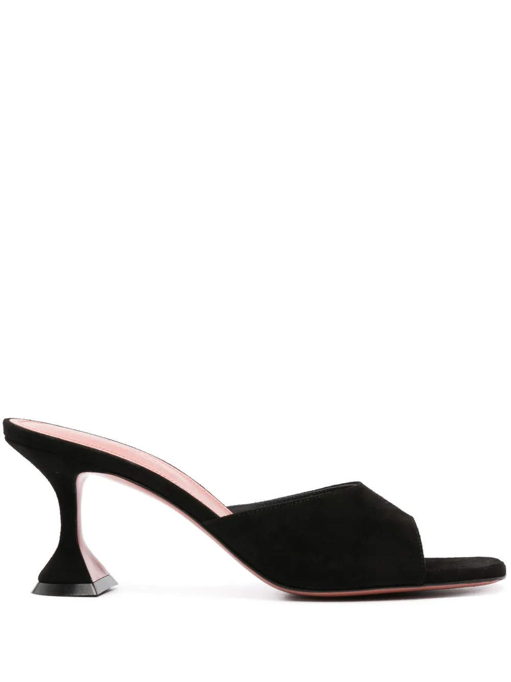 Amina Muaddi Lupita Mules Aus Wildleder 70mm | Schwarz | FARFETCH DE | Farfetch Global