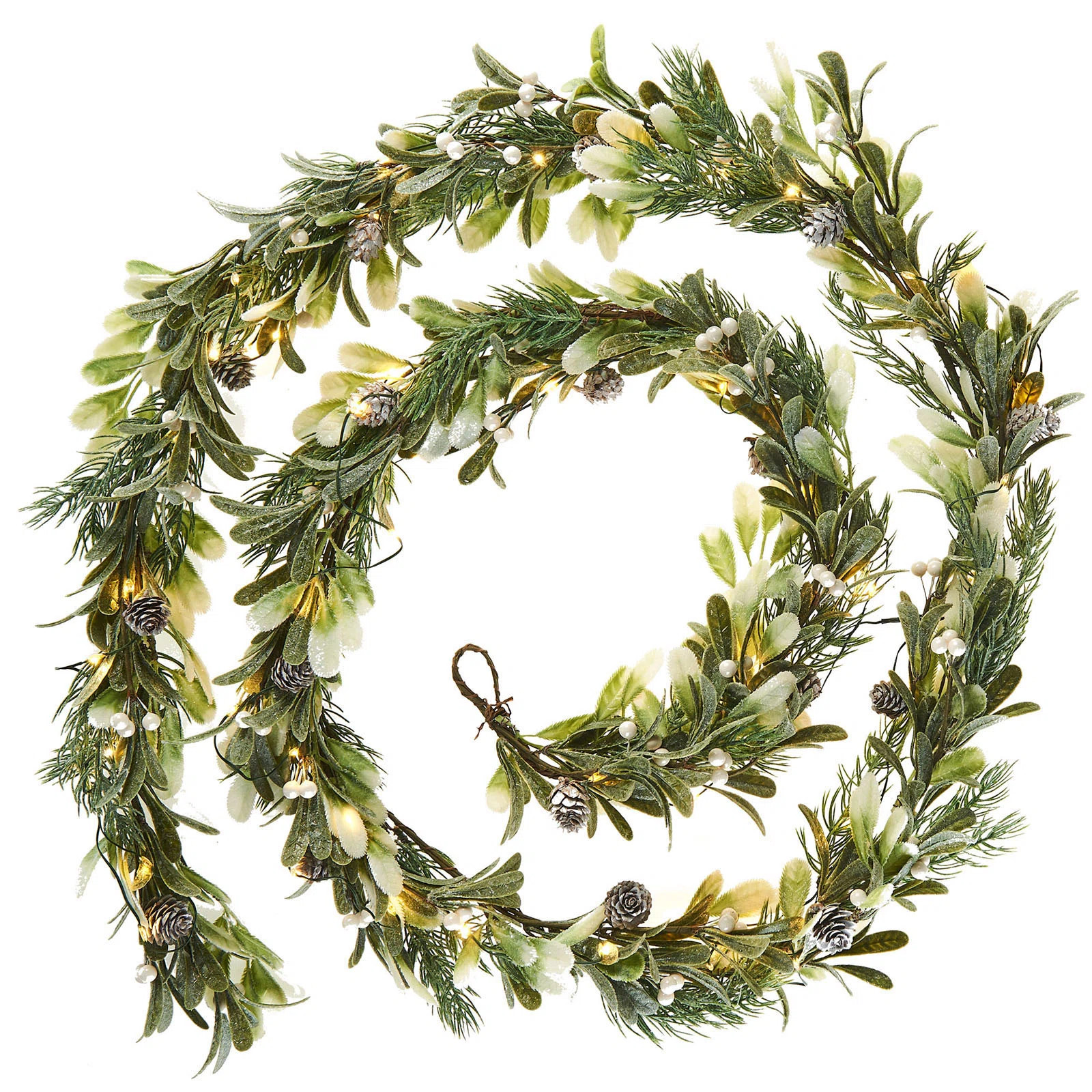 274.32cm Lighted Garland with Lights | Wayfair UK