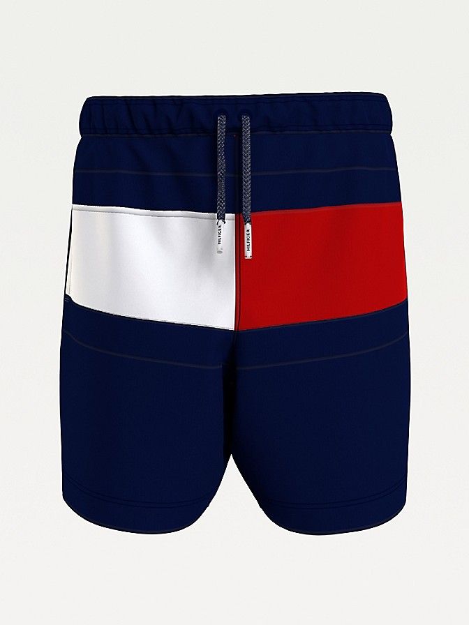 TH Kids Medium Recycled Colorblock Swim Trunk | Tommy Hilfiger (US)