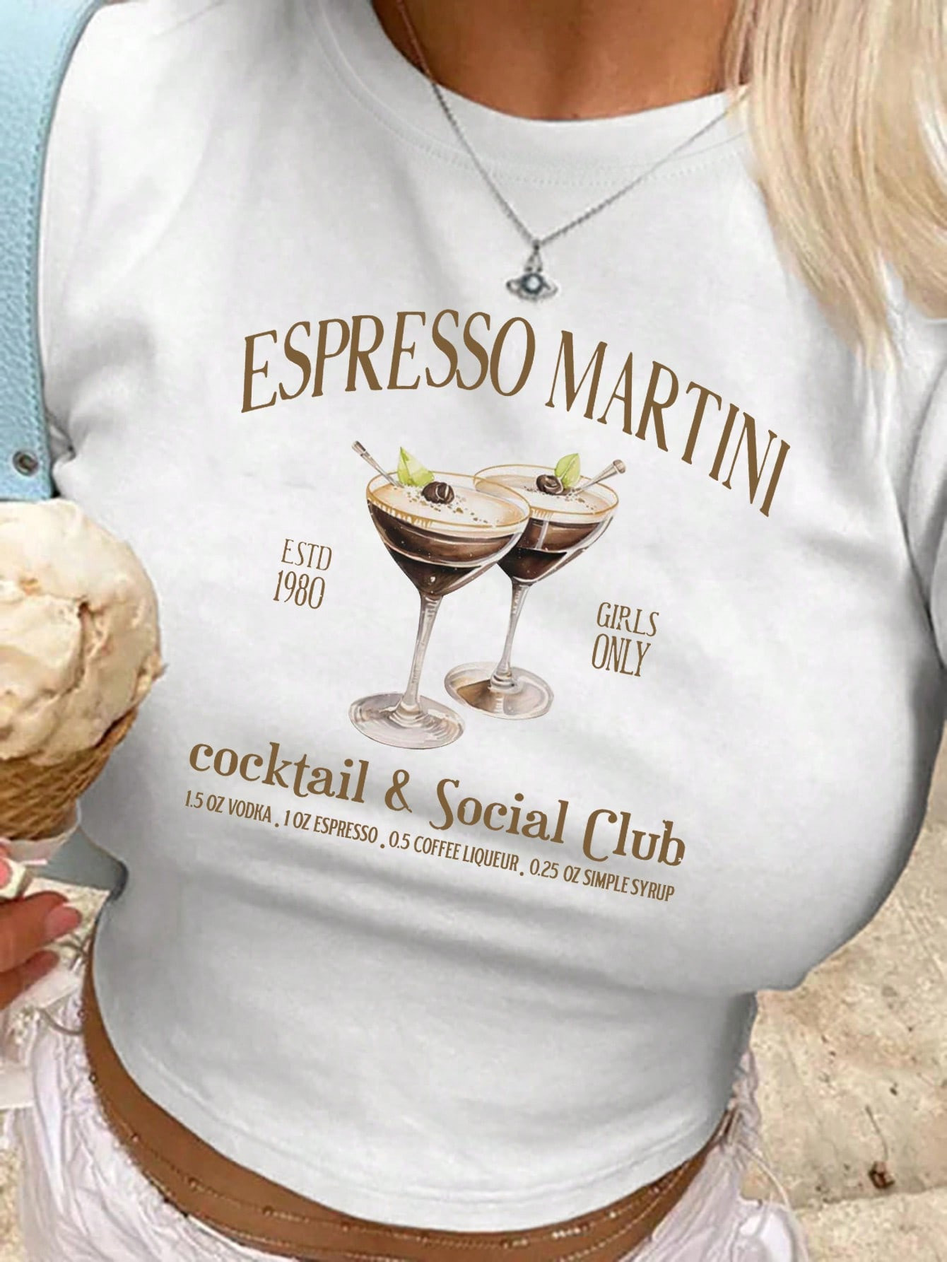 SHEIN EZwear Women's Summer Short Sleeve Casual T-Shirt With Slogan Print And Round Neck Cocktail... | SHEIN