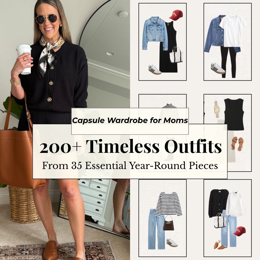 35 Piece Year-Round Capsule Wardrobe 🤍

Over 200 outfit ideas.
One simplified closet.

This is my complete year-round capsule wardrobe designed for real life — work, weekends, church, school drop-off, and everything in between.

Inside you’ll find:
• 35 versatile, timeless pieces
• A cohesive neutral color palette
• 200+ mix-and-match outfit combinations
• Simple outfit formulas you can repeat
• A wardrobe that works in every season

No trends.
No constant shopping.
No decision fatigue.

Just fewer pieces, more outfits, and easier mornings.

Perfect for:
• Capsule wardrobe for moms
• Year-round capsule wardrobe
• Minimalist wardrobe guide
• Classic style outfits
• Mom capsule wardrobe
• Outfit formulas for busy women
• Neutral wardrobe essentials

If you want a closet that feels calm, cohesive, and actually functional — this is your starting point.





#LTKootd #LTKmomlife #LTKgrwm

#LTKSaleAlert #LTKmomlife #LTKootd