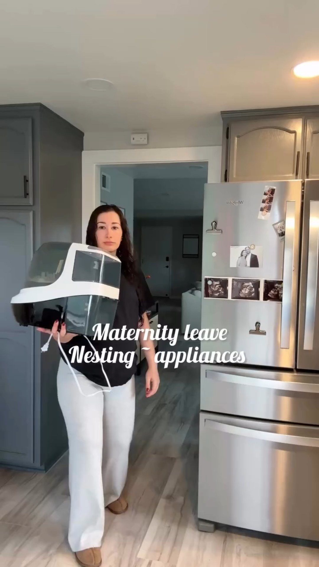 Nesting- figuring out all of these appliances 😝

@babybrezza bottle washer and sterilizer & bottle maker. Her @hatchforsleep , @owletcare of course including the camera 📸 Ps owlet code DRKHATCHOWLET25 gives you a discount on the owlet website!

#nesting #baby #babybrezza #owlet #owletsock