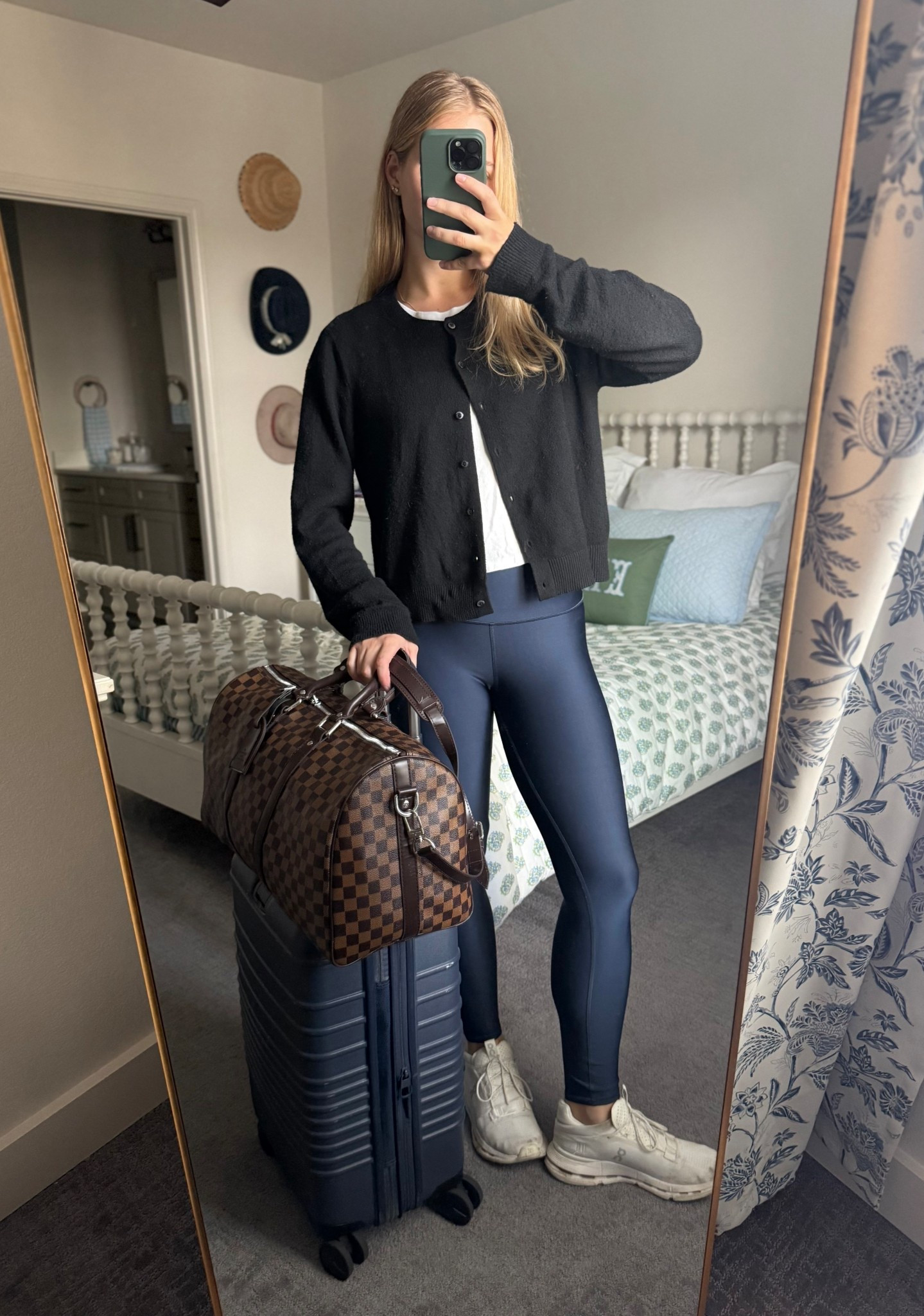 Airport outfit!

Black sweater
Black cardigan
Old navy sweater
Old navy cardigan
Cozy sweater
On clouds
On cloud sneakers
On running
White sneakers
Tennis shoes
Gym shoes
Running shoes
Navy leggings
Blue leggings 
Alo airlift
Alo leggings
High waisted leggings
White shirt
White tee
Target fashion
Cropped tee
Beis luggage
Beis carry on
Blue luggage
Blue suitcase
Carry on suitcase
Louis Vuitton duffel
LV Duffel
Travel bag
Weekender
Airport look
Airport style
Travel outfit
Errand outfit
Easy outfit
Cute casual outfit
Errand outfit
Fall outfit

#LTKTravel #LTKootd