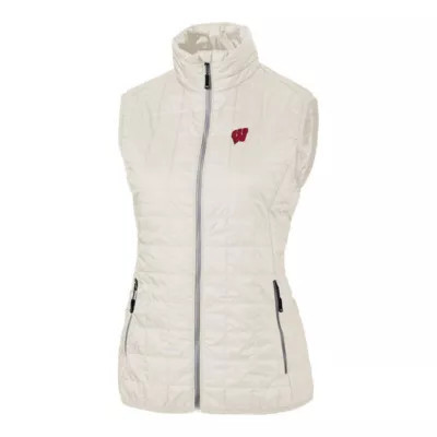 Cutter & Buck NCAA Wisconsin Badgers Rainer Full-Zip Vest, Small | Belk