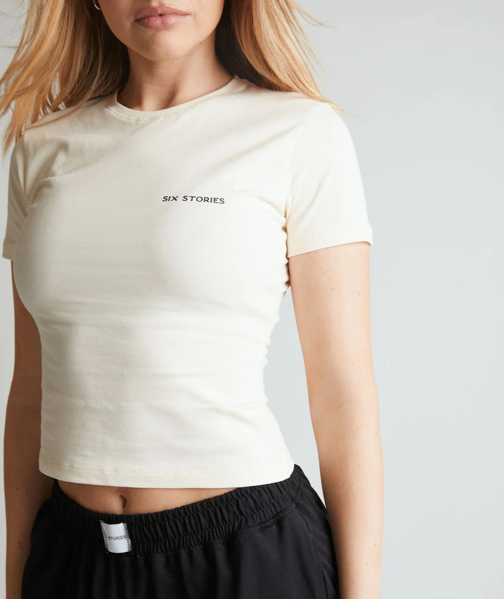Soft Short Sleeve Tee - Buttermilk | Six Stories