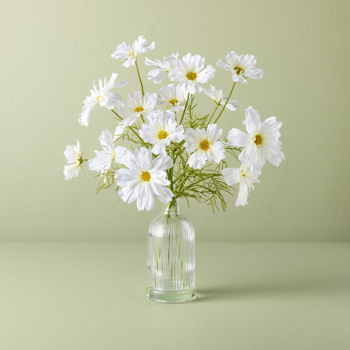 17" Medium White Cosmos Artificial Arrangement - Hearth & Hand™ with Magnolia | Target