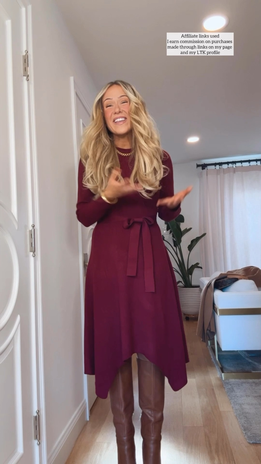 Today’s ootd Amazon sweater dress, brown knee high boots, and camel coat 



#LTKootd