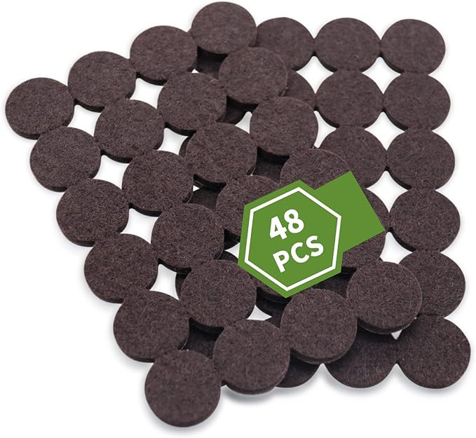Felt Furniture Pads for Hardwood Floors 48 PCS, Furniture Pads, Floor Protectors for Hardwood Flo... | Amazon (US)