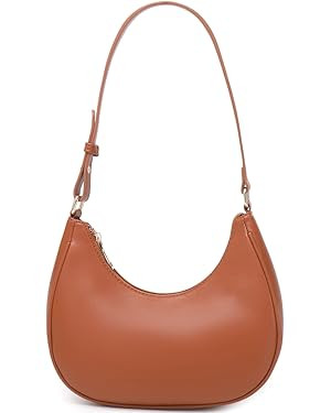 Crescent Shoulder Bags for Women Cute Hobo Tote Handbag Under the Arm Purses Mini Clutch Purse wi... | Amazon (US)