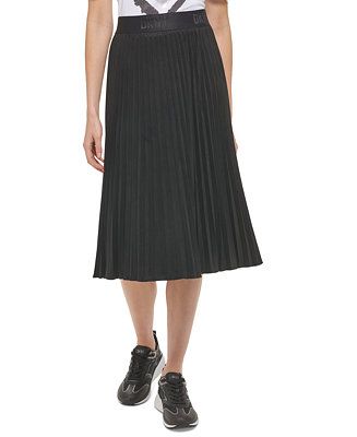 DKNY Women's Pleated Faux Suede Skirt & Reviews - Skirts - Women - Macy's | Macys (US)