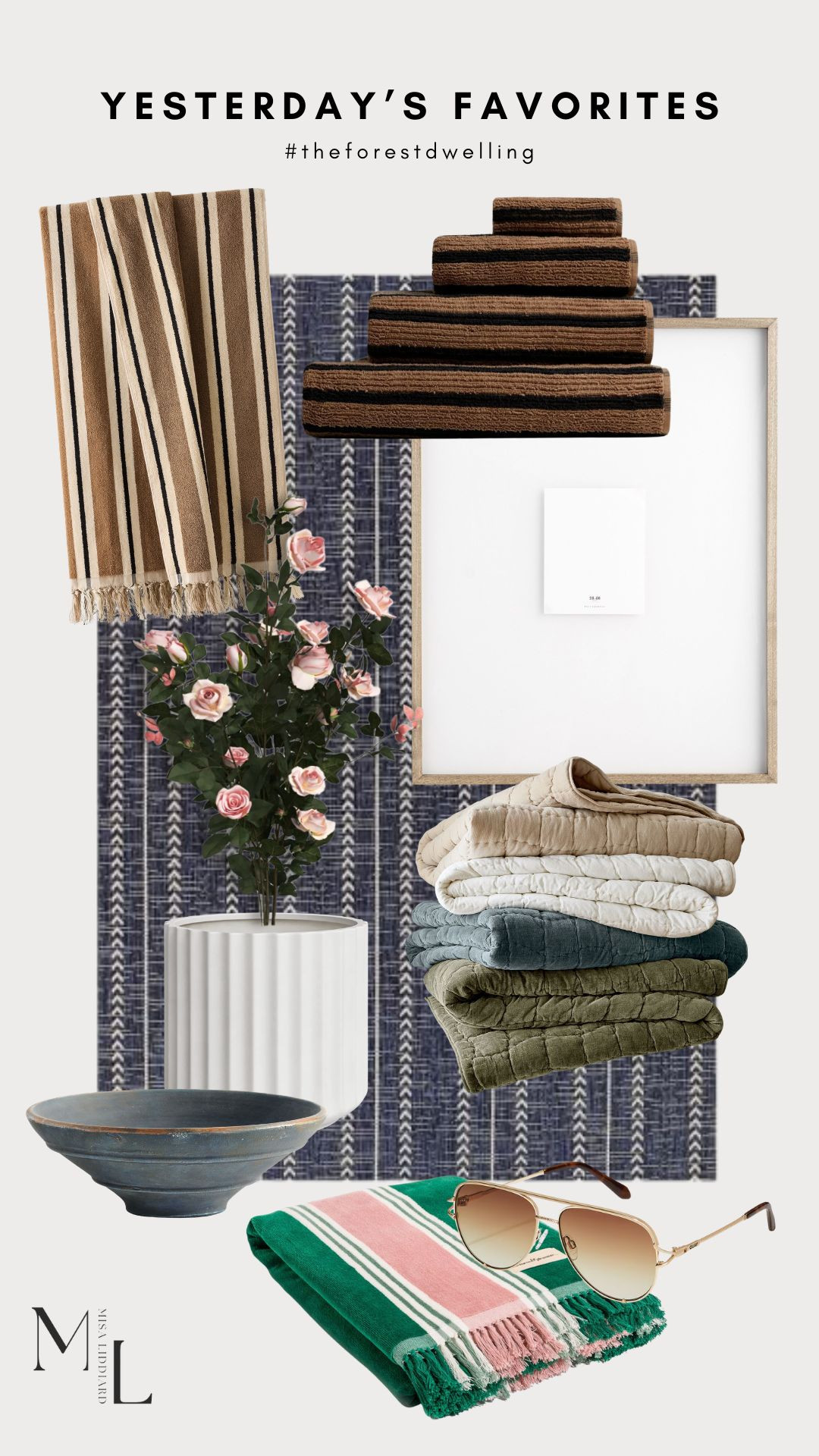 Yesterday's faves! High quality pool towels. Lots of colors to choose from. I styled the faux rose plants on the back patio. They look so good! 

 #LTKdayinmylife #LTKSeasonal #LTKHome
