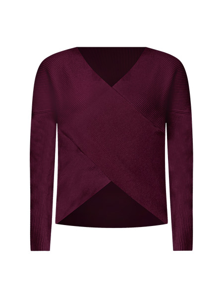 Ribbed Wrap Sweater | Ann Taylor