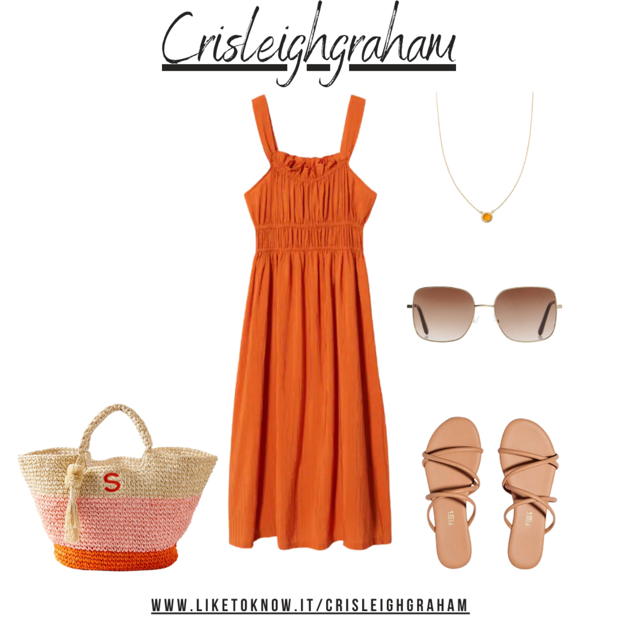 A little sunny vacation style! Grab the dress for under $100 & keep the bag for all your vaca outings. ♥️

#LTKunder100 #LTKSeasonal #LTKstyletip