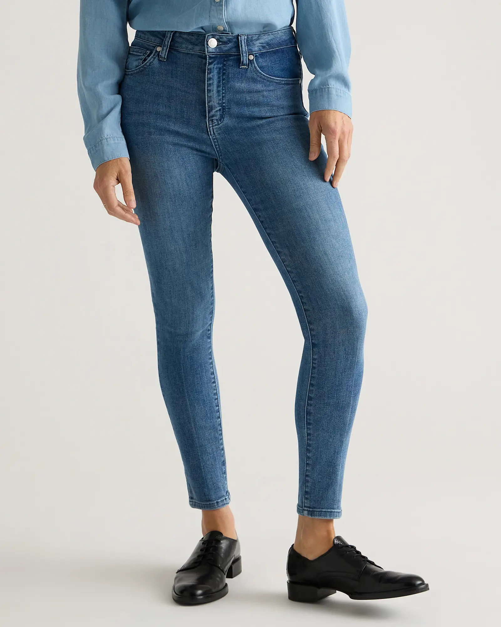 Stretch High Rise Skinny Jeans - 28" inseam | Quince