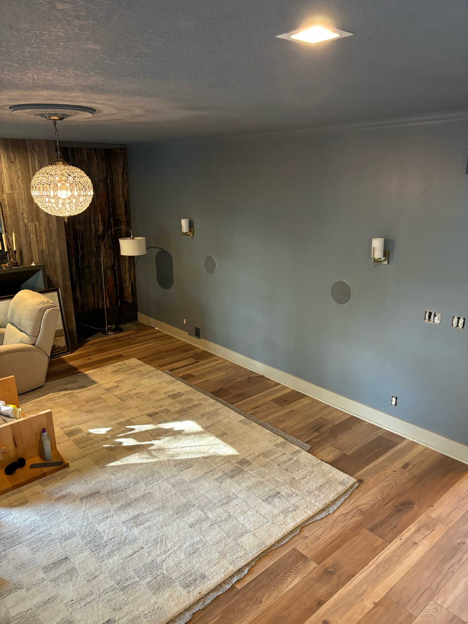 Our living room area rug and pendant light! Area rug is in the ivory/silver color and SO soft!!! 

#LTKHome