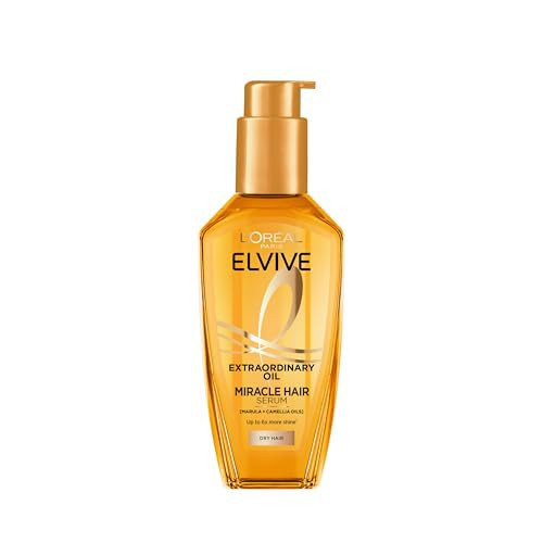 L'Oréal Paris Elvive Extraordinary Oil Miracle Hair Serum, Intense Nourishment, Up to 6x more Shine, up to 230° heat protection, suitable for all hair types, 100ml | Amazon (UK)