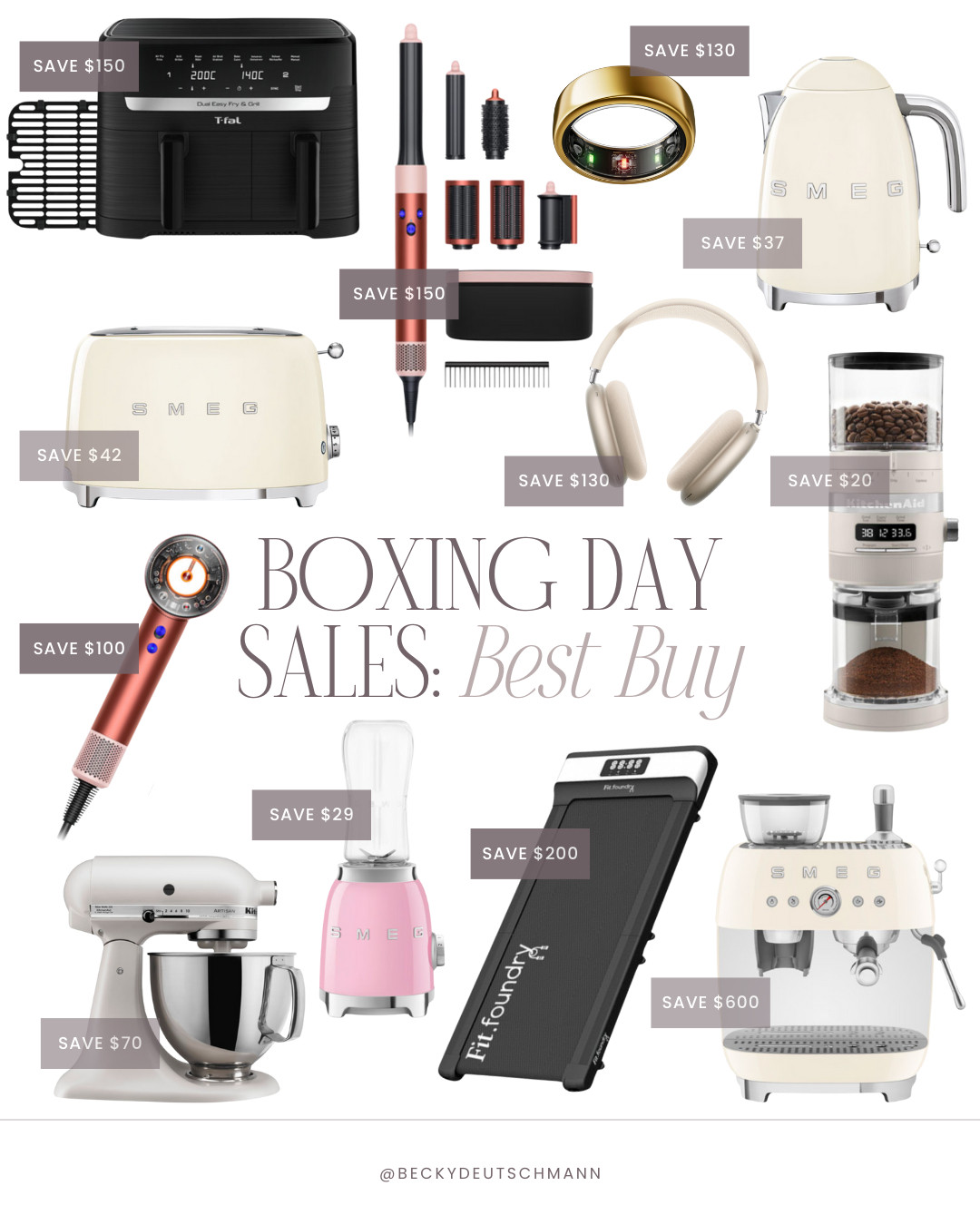 Best Buy Boxing Day Sale! Save BIG on kitchen appliances, hair tools, health/fitness machines & so much more! Also, if you've been eyeing anything from SMEG, now is the time to purchase & save money. So many different items marked down! 

boxing day. boxing day sale. boxing day deals. on sale. kitchen appliances.  

 #LTKsale #LTKfitness