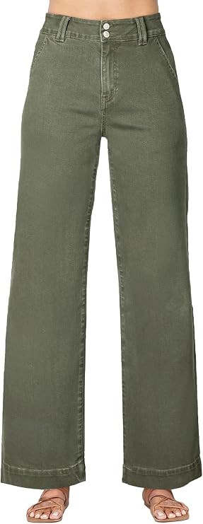 Astylish Women's High Waisted Wide Leg Straight Jeans | Amazon (US)