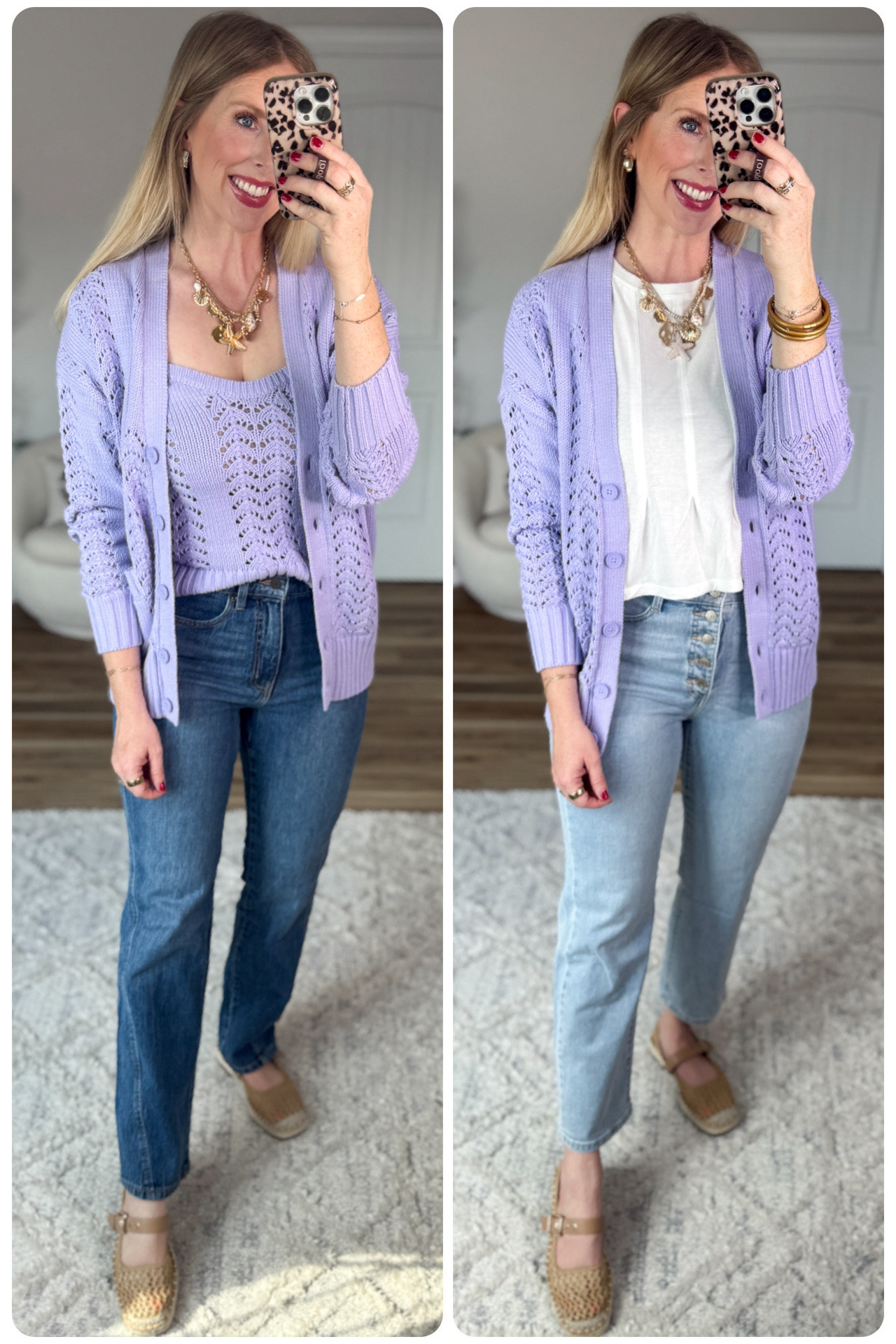 2 ways to wear this chunky spring cardigan from Walmart! 

#LTKgrwm #LTKootd