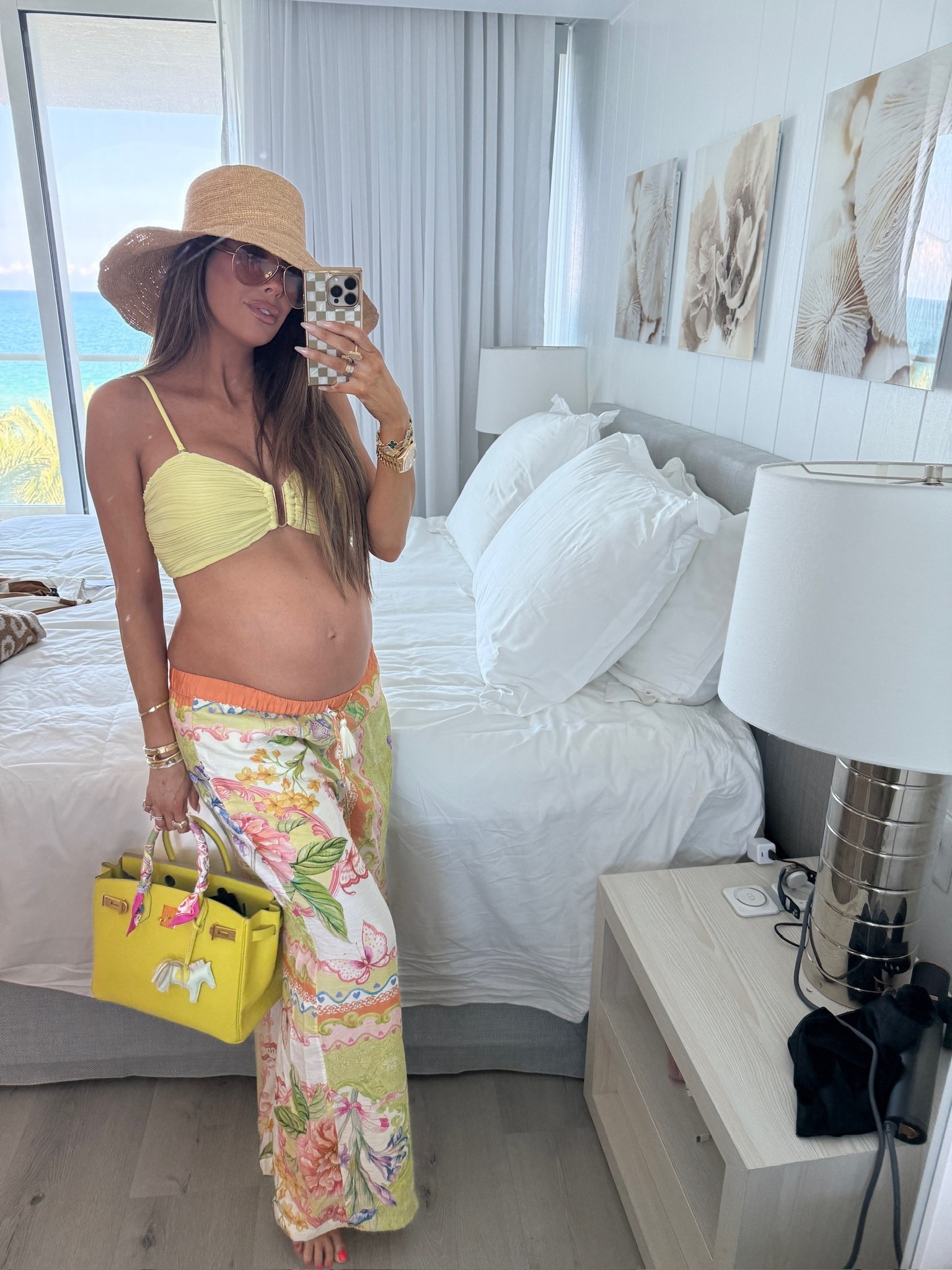 Wearing a size large in swimsuit and medium in pants! 

Resort wear, Vacation outfit, Beach outfit, beach vacation outfit, Yellow swimsuit, Anthropologie pants, Lack of color hat, Bottega sunglasses, Emily Ann Gemma

#LTKootd #LTKmomlife #LTKBump