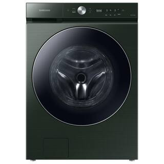Samsung Bespoke 5.3 cu. ft. Ultra-Capacity Smart Front Load Washer in Forest Green with AI OptiWa... | The Home Depot